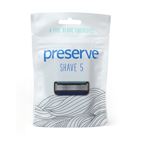 Preserve Náhradní břity Shave 5 (4 ks) - s garancí netestování na zvířatech Preserve