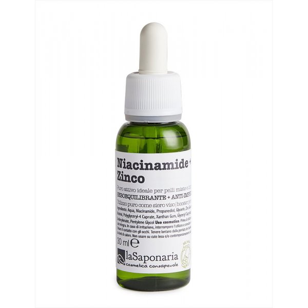 laSaponaria Pleťové sérum - Niacinamid (vitamin B3) + Zinek (30 ml) laSaponaria
