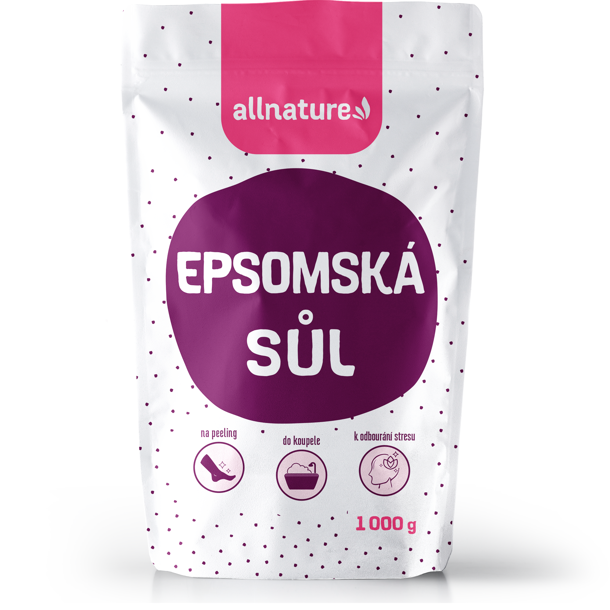 Allnature Epsomská sůl 1 kg - detoxikuje a uvolňuje svaly Allnature